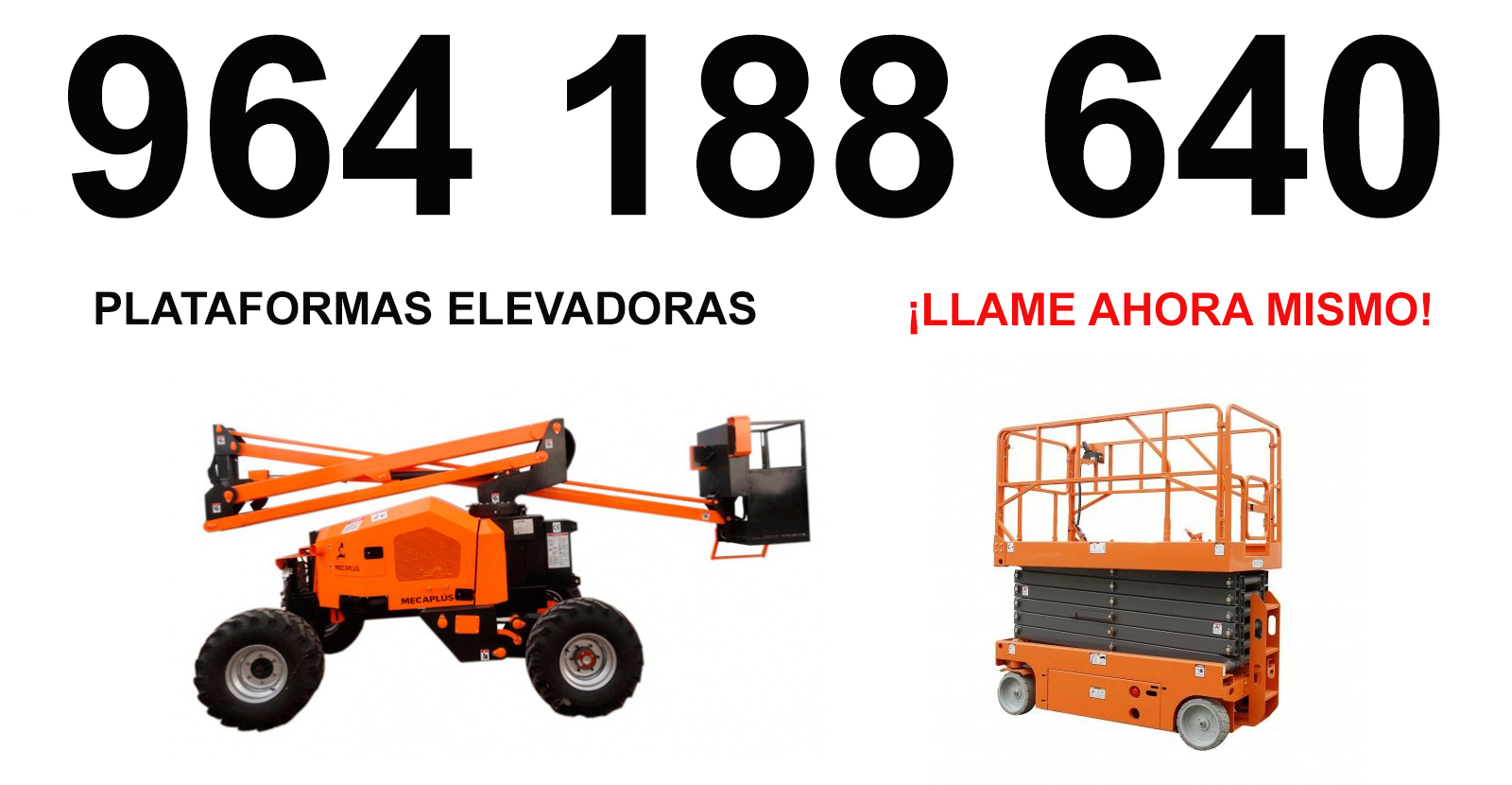 Plataforma tijera y articulada en Les Useras/useres